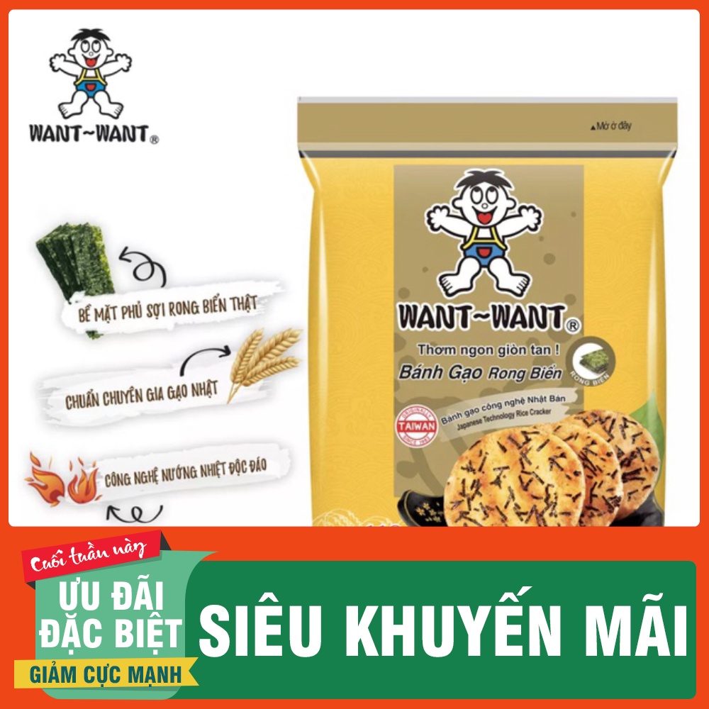 Bánh Gạo Rong Biển Want Want - đã ăn là nghiện