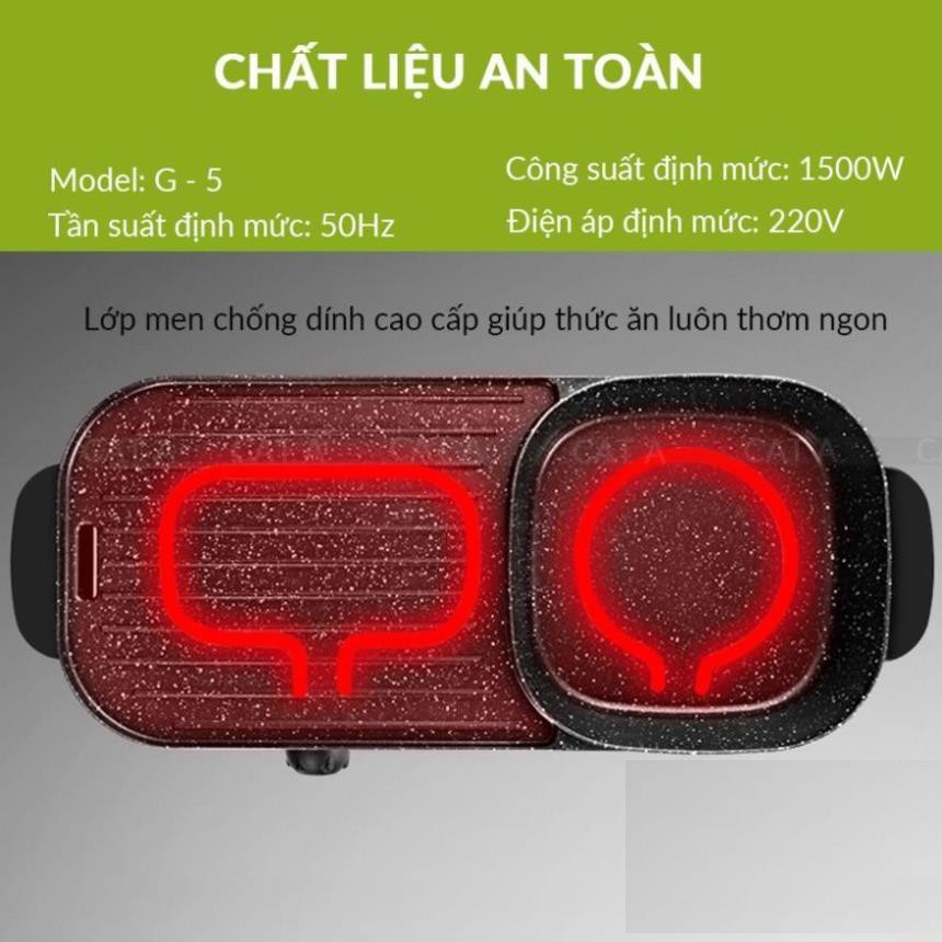 BẾP LẨU NƯỚNG ĐA NĂNG 2 IN 1 CÁT Á - Tiết kiệm điện năng, tiết kiệm thời gian - Đem lại bữa ăn đa dạng