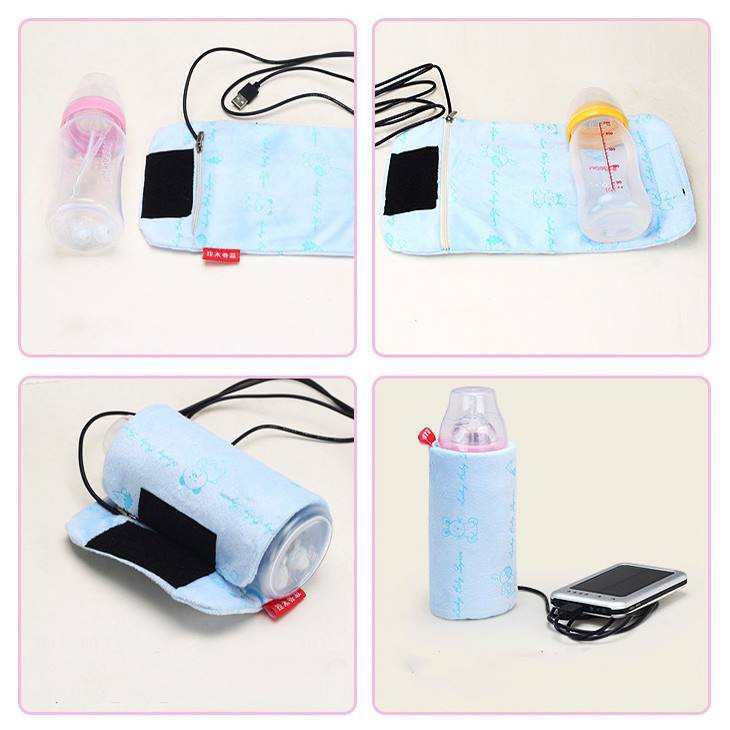 Túi ủ bình sữa thông minh , túi ủ sữa tiện dụng (có sạc USB) châu shop