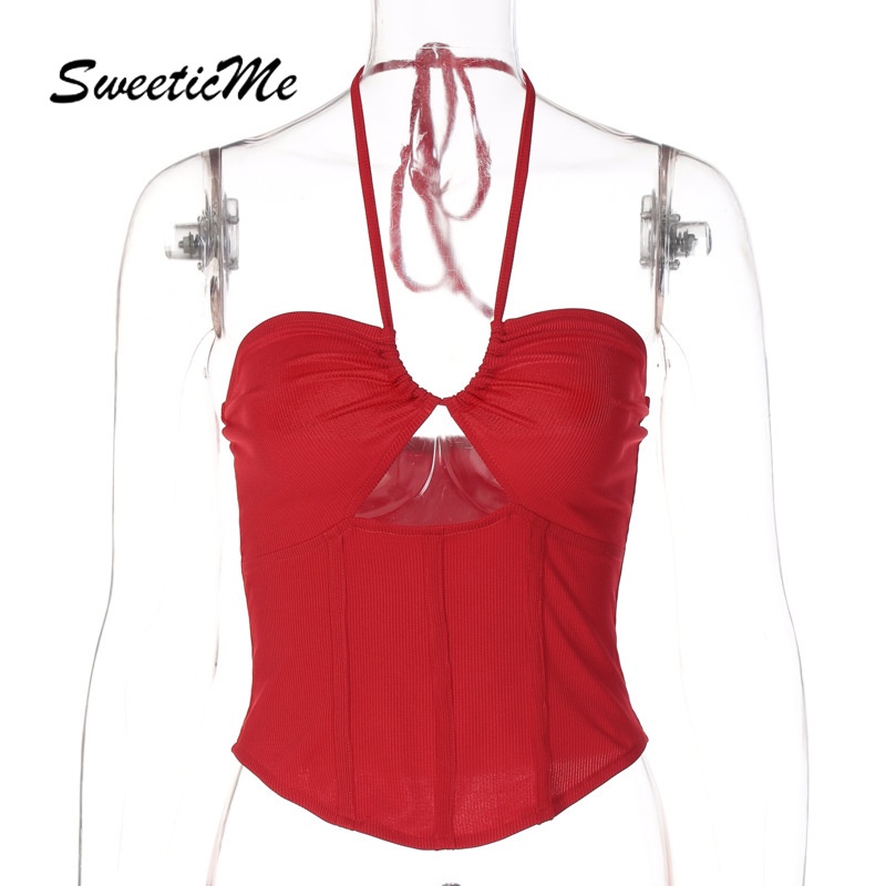 Áo Tank Top Màu Trơn Hở Lưng Dáng Ôm Gợi Cảm Thời Trang Cho Nữ