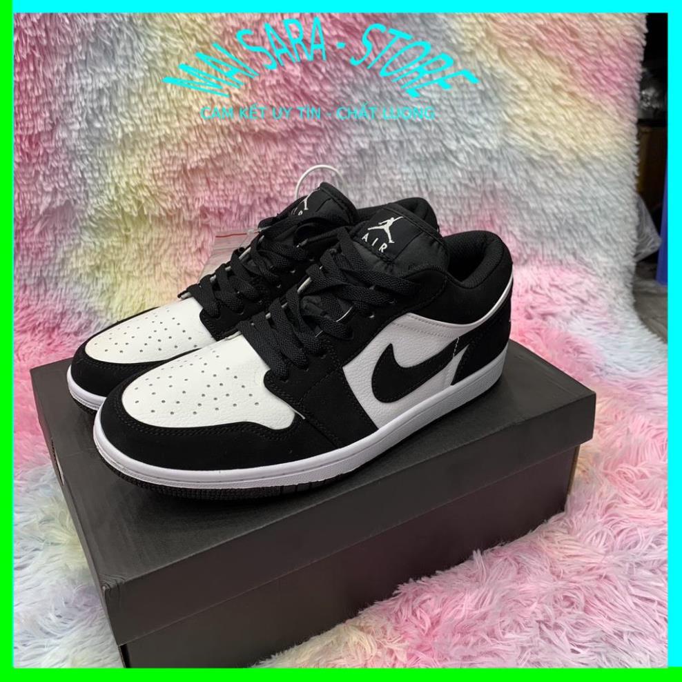 Giày jordan cổ thấp màu đen trắng, giày jd panda thấp hàng cao cấp, full size 36-43/Maisara store | BigBuy360 - bigbuy360.vn