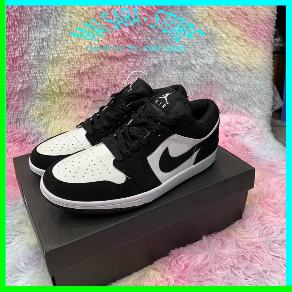 Giày jordan cổ thấp màu đen trắng, giày jd panda thấp hàng cao cấp, full size 36-43/Maisara store | BigBuy360 - bigbuy360.vn