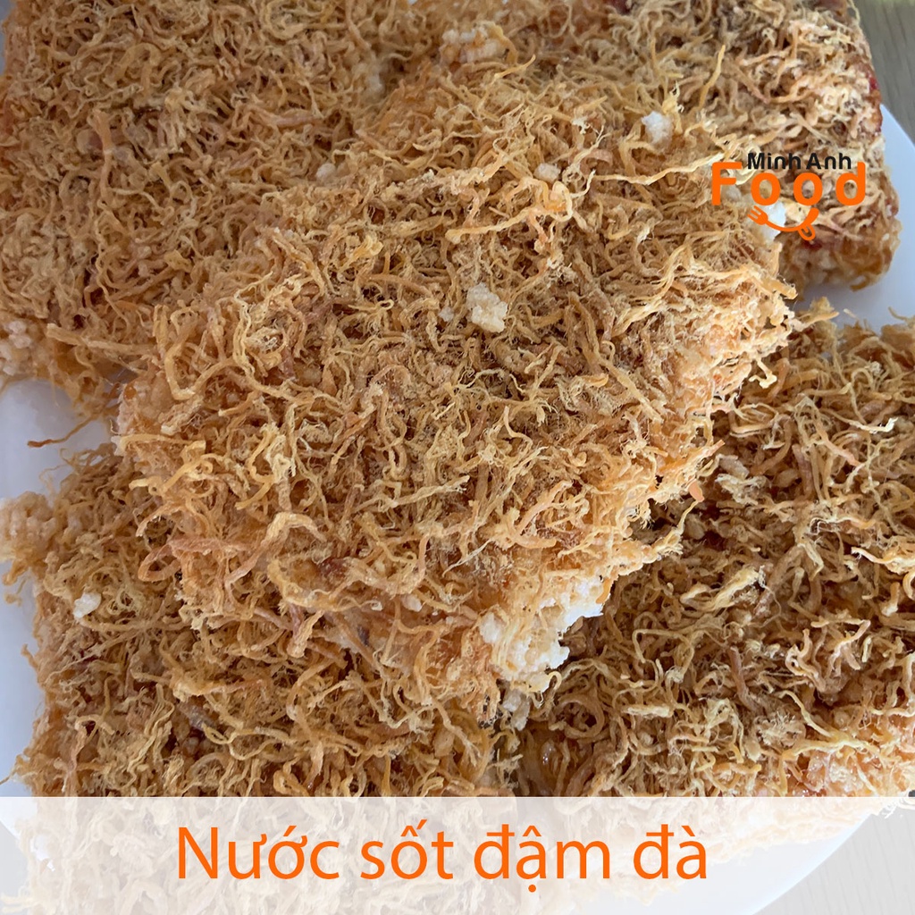 Cơm cháy chà bông gạo lứt minhanhfood bịch 500g ăn một lần là  ghiền một đời