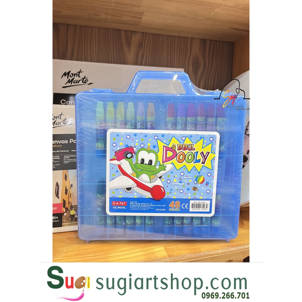 Bút Sáp Dầu 24/ 36/ 48 Màu  Dooly Hàn Quốc -