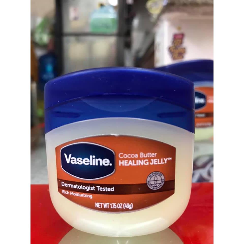 Sáp Vaseline Mỹ dưỡng ẩm Pure Petroleum Jelly Original  / Vaseline cacao 49g