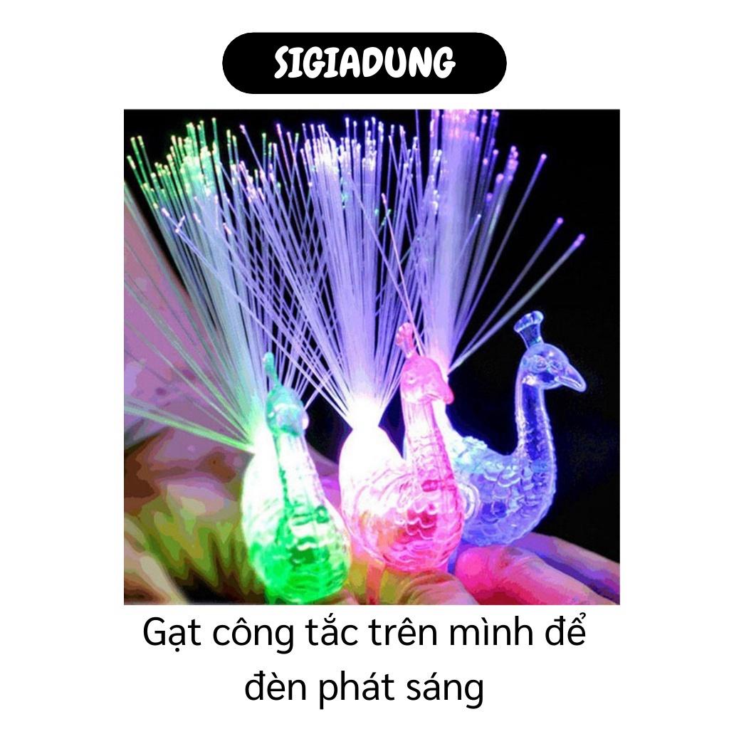 [SGD] Nhẫn Đèn Led - Ngón Tay Phát Sáng Hình Con Công, Thích Hợp Cho Các Bữa Tiệc, Hội 4569