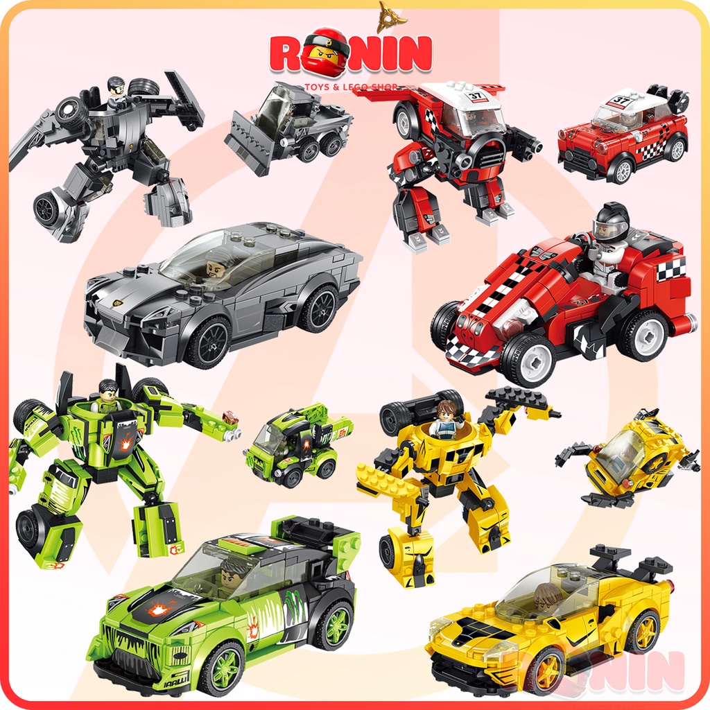 Bộ Đồ Chơi Lắp Ráp Lego Xe Ô Tô 3T1 / Ô Tô Biến Hình Robot Racing Car 3