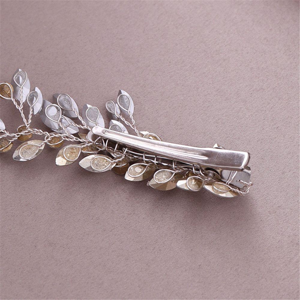 Kẹp Tóc Đính Đá Opal Thời Trang Cho Cô Dâu