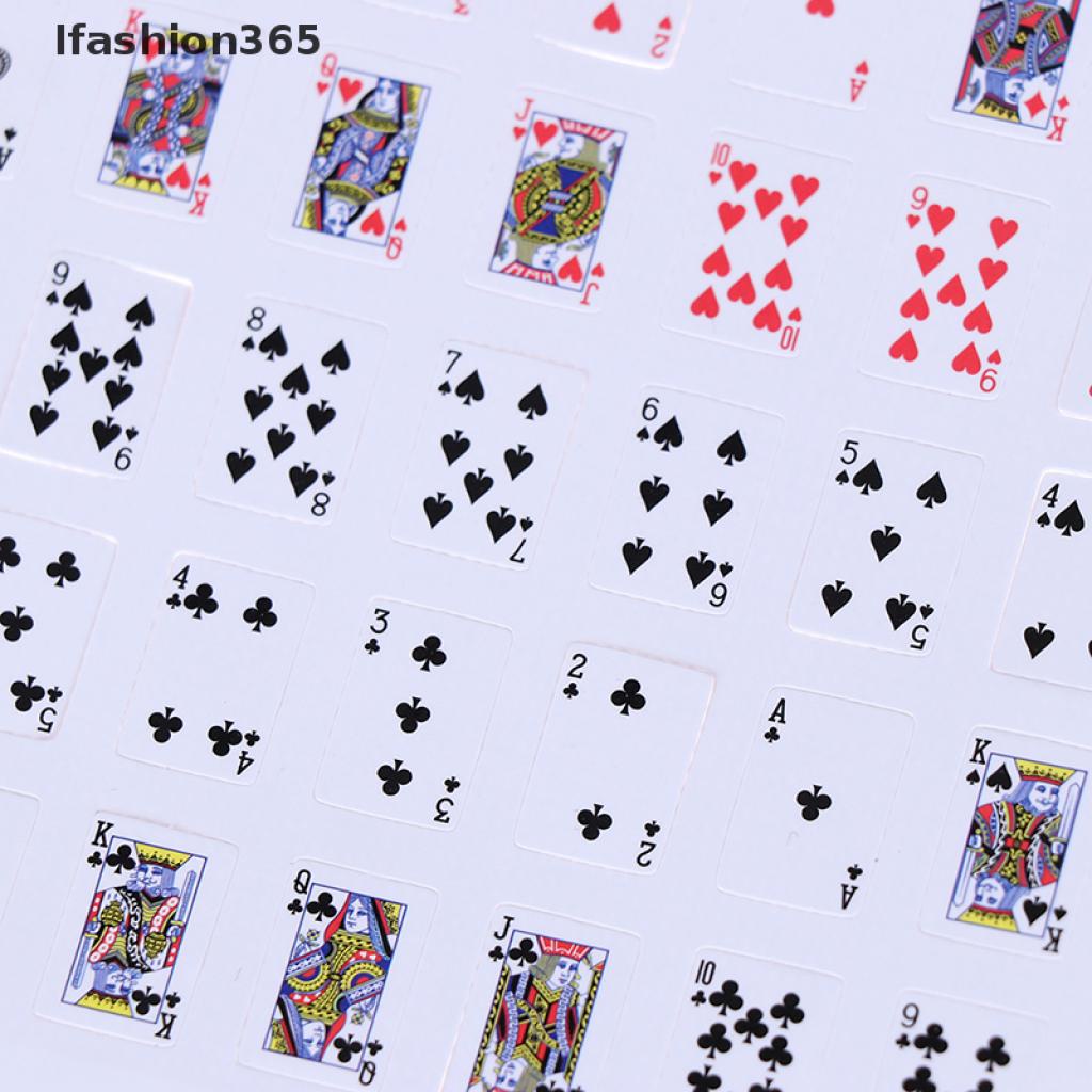 Bộ Bài Tây Giấy Mini 365 Tỉ Lệ 1: 12 Cho Nhà Búp Bê