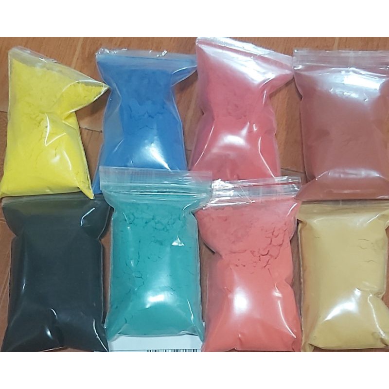 Combo 5kg bột màu + 2 chai keo bóng nước MTK