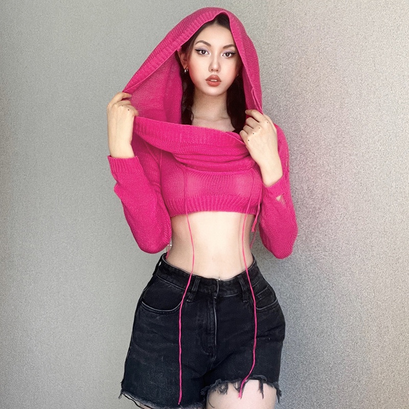 Áo Croptop Dệt Kim Sát Nách Màu Sắc Thanh Lịch