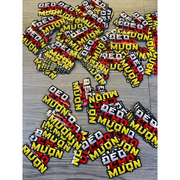 Tem Decal Logo Sticker Cà Khìa Không Cho Mượn Vui Nhộn, Dán Nhiều Vị Trí Khác Nhau v.v