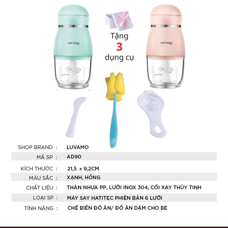 Máy xay đa năng cối thủy tinh   cho bé ăn dặm và gia đình