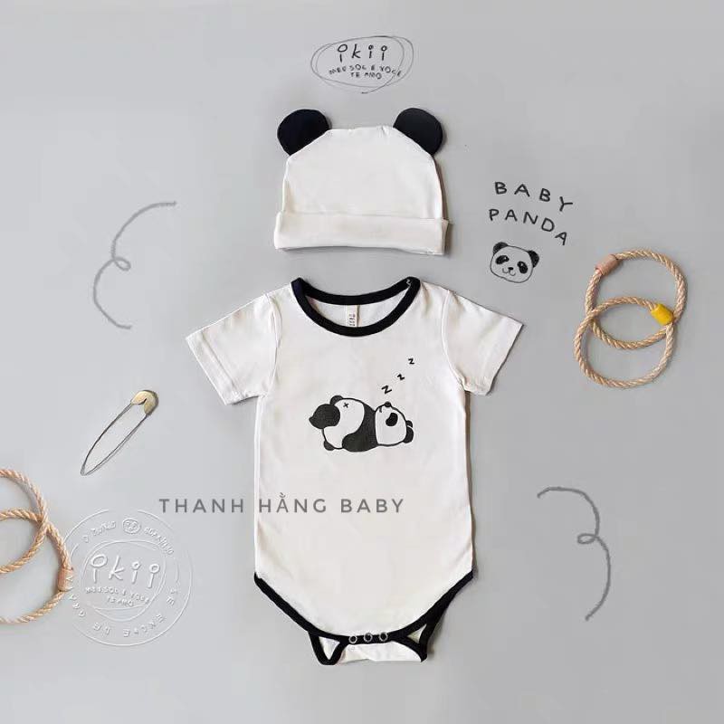 BodySuit Cho Bé, Body Cho Bé Trai Và Bé Gái Kèm Mũ Hình Thú Siêu Yêu Thanh Hằng Baby 5 Đến 13 Kg