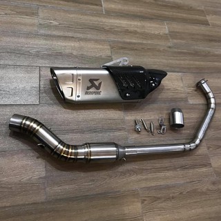 Pô akrapovic R1 Tặng Tiêu + Cổ Bầu Hơi Xịn Inox 304 Tổ ong Gắn Các Dòng Xe Máy