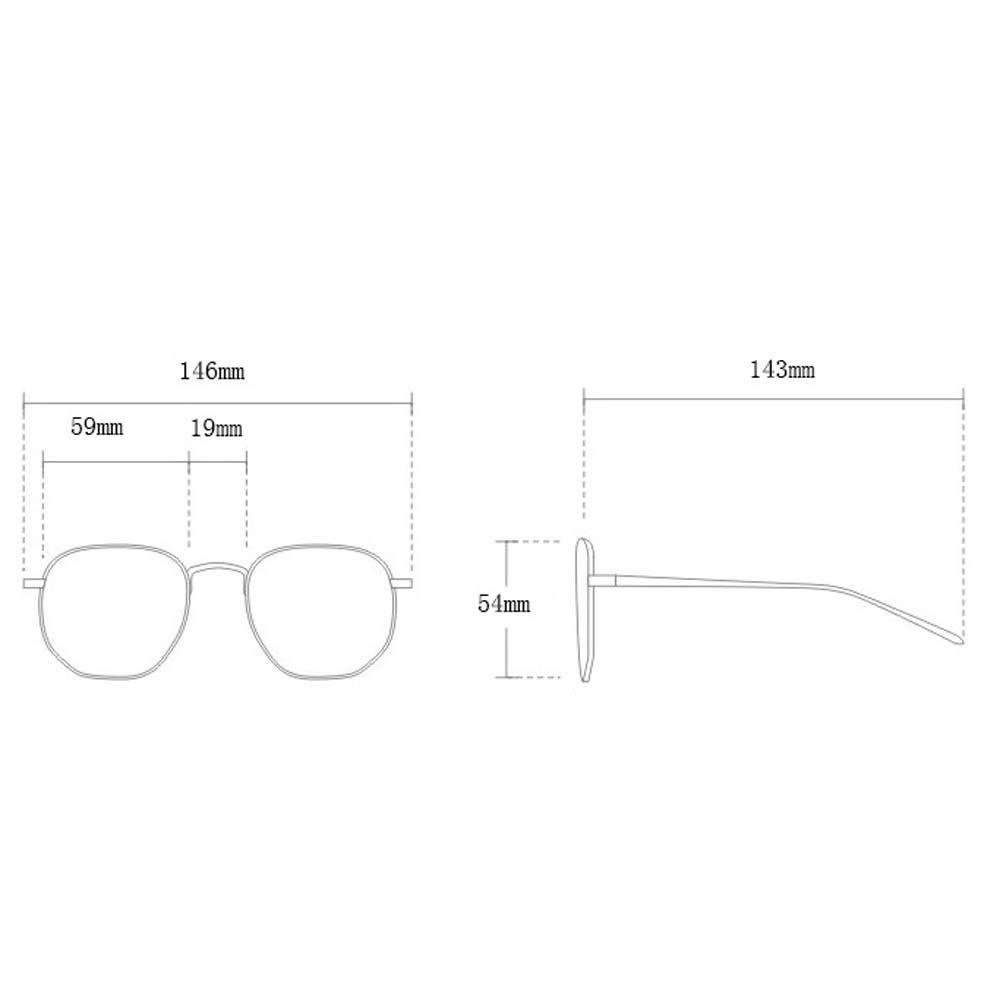 Kính Chống Bức Xạ Dáng Vuông Thanh Lịch Cho MXMUSTY|Kính Mát Gọng Kim Loại Nhiều Màu Sắc Thời Trang