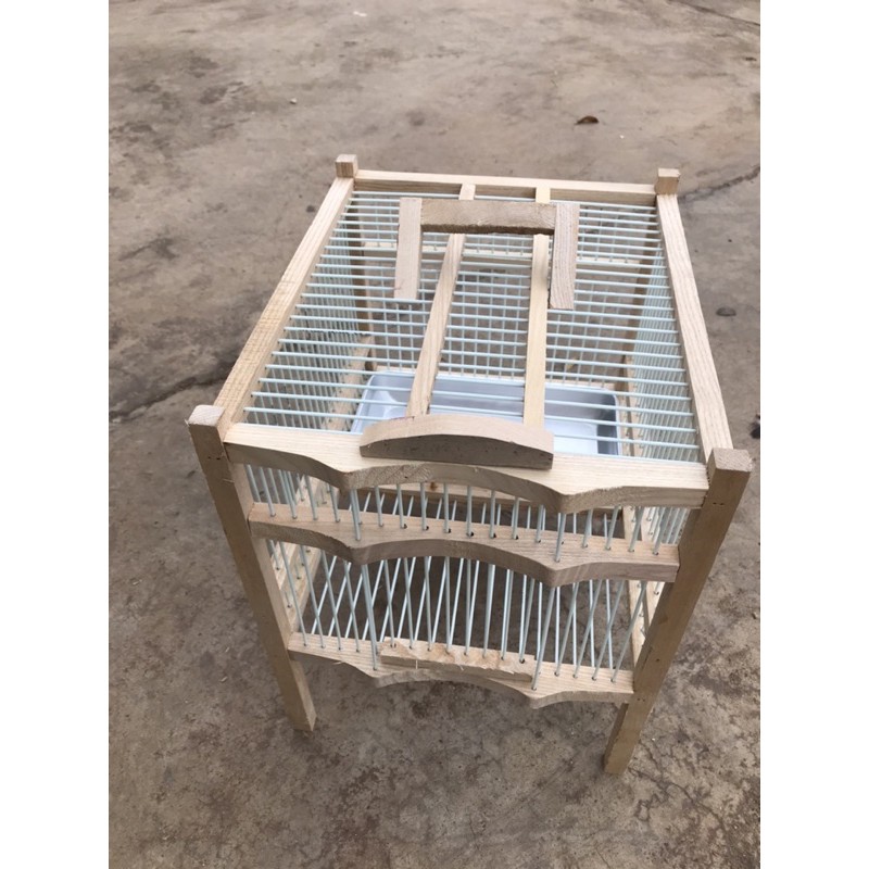 lồng tắm gỗ chim chào mào