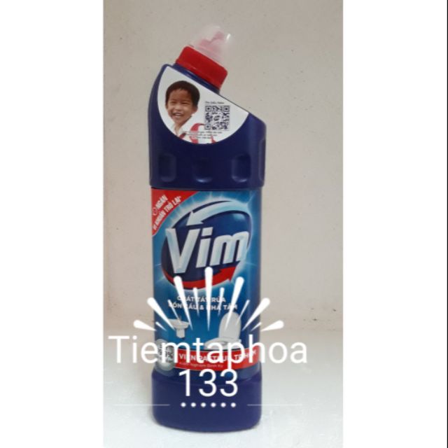 Tẩy bồn cầu, nhà tắm Vim 900ml