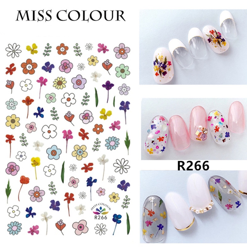 Miếng Dán Trang Trí Móng Tay 3D Chống Nước Không Gây Kích Ứng Cho Bé Gái