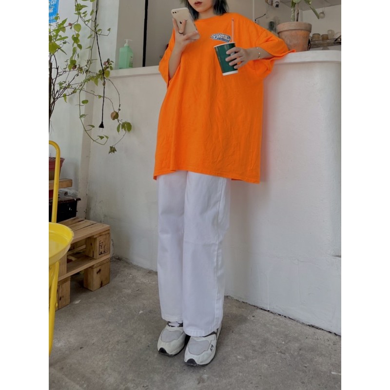 Quần Jean trắng trơn ống rộng cao cấp kèm ảnh thật của khách (MS3334) | BigBuy360 - bigbuy360.vn