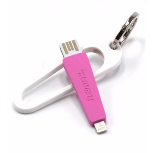 Cáp Apple 8-pin RC-024i hình móc khóa REMAX Hồng