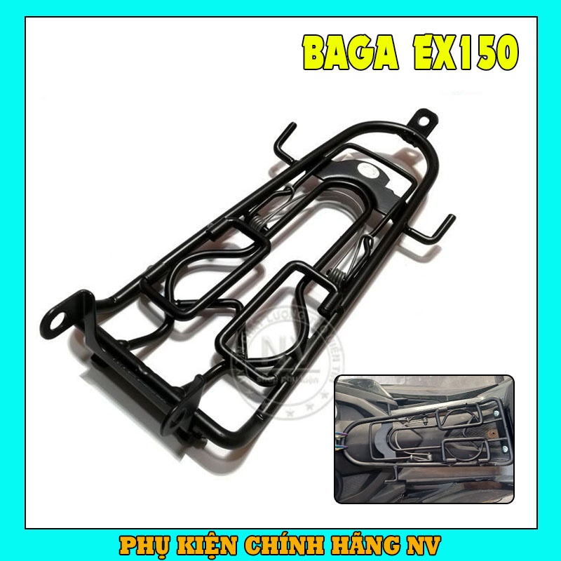 Baga Exciter 150 Gắn Giữa Có Móc 10li Chất Liệu Inox Chắc Chắn Bền Bỉ