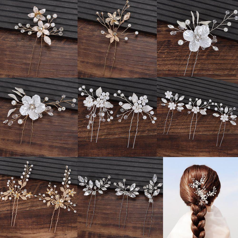 ESPO Trâm Cài Tóc Cô Dâu Đính Đá Sang Trọng