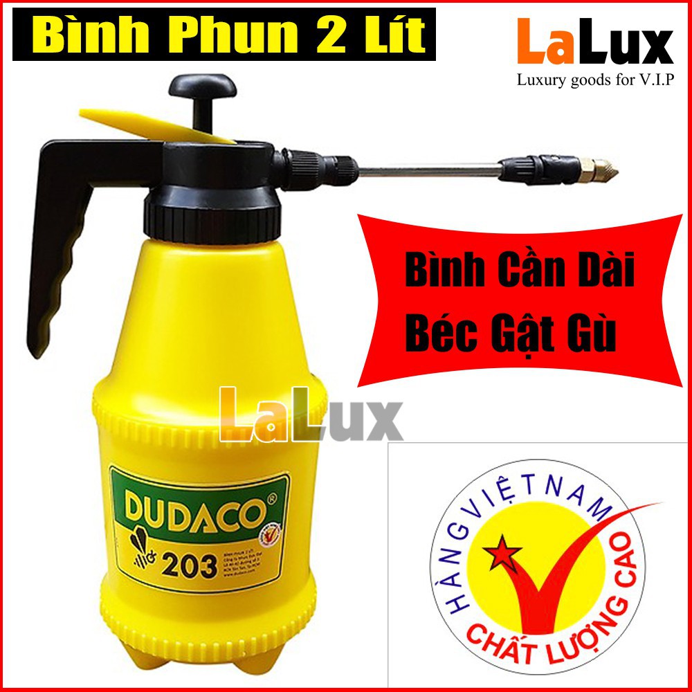 Bình Xịt Cần Dài Béc Xoay Dudaco B203 (2L) - Vàng