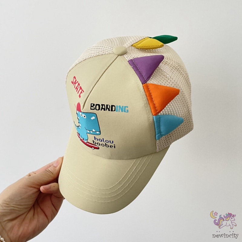 Nón Che Nắng Họa Tiết Khủng Long Hoạt Hình Ba Chiều Phong Cách Hàn Quốc Cho Bé