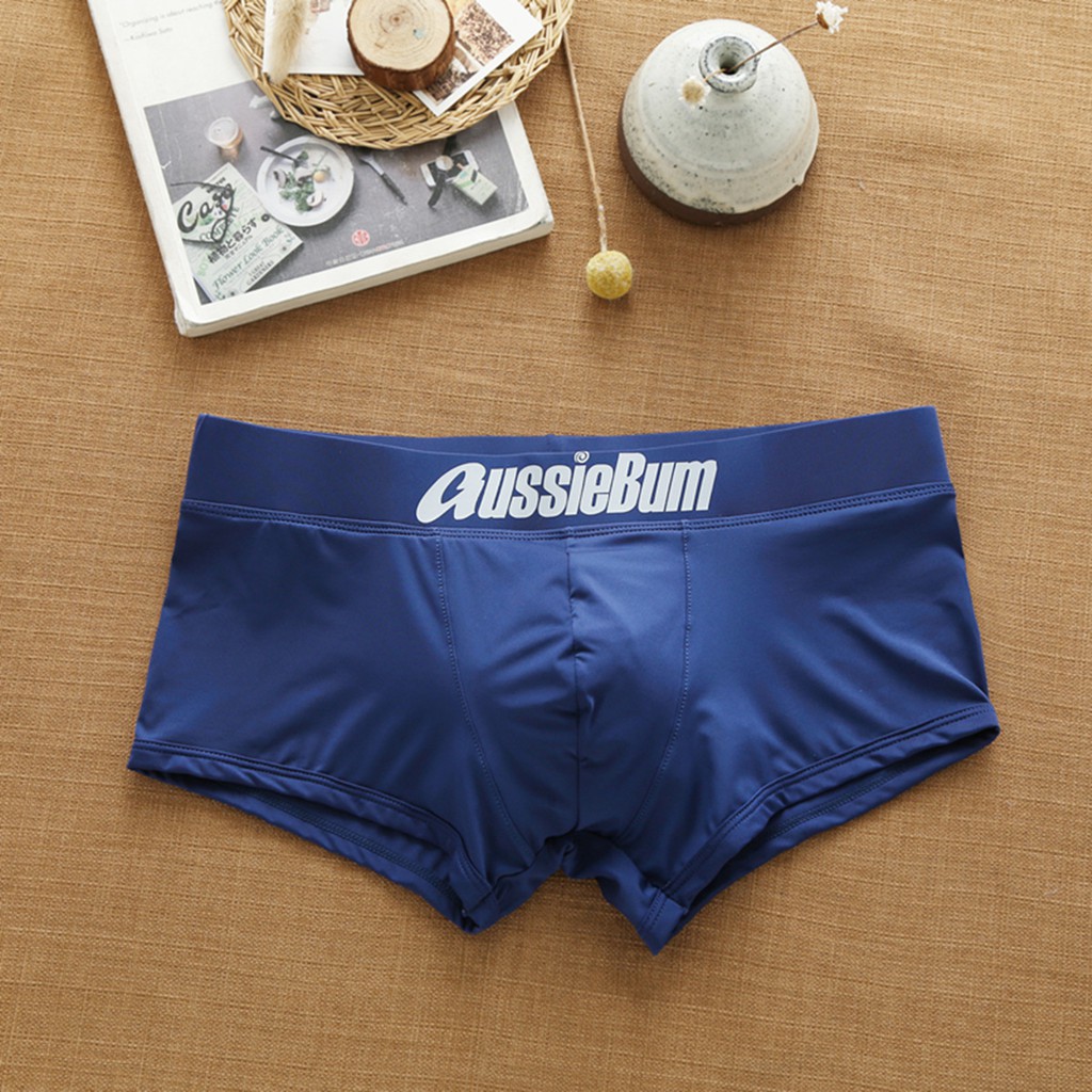 Quần lót nam, quần lót boxer thun lạnh in chữ au đai lưng đẹp