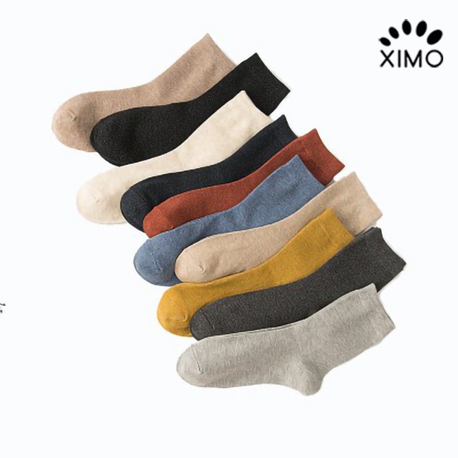 Combo 5 đôi tất nam XIMO cổ cao phong cách thời thượng chất liệu cotton thoáng khí XTN21