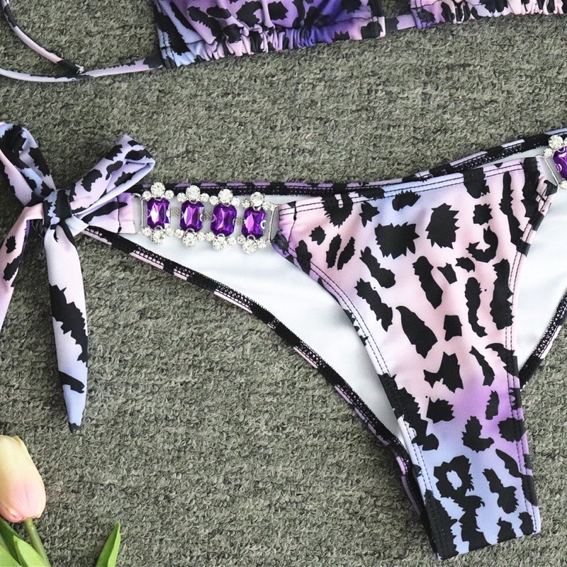 [BKN901] &lt;ÂU&gt; SET BIKINI BEO TÍM MIX ĐÁ (CHUN MÔNG)