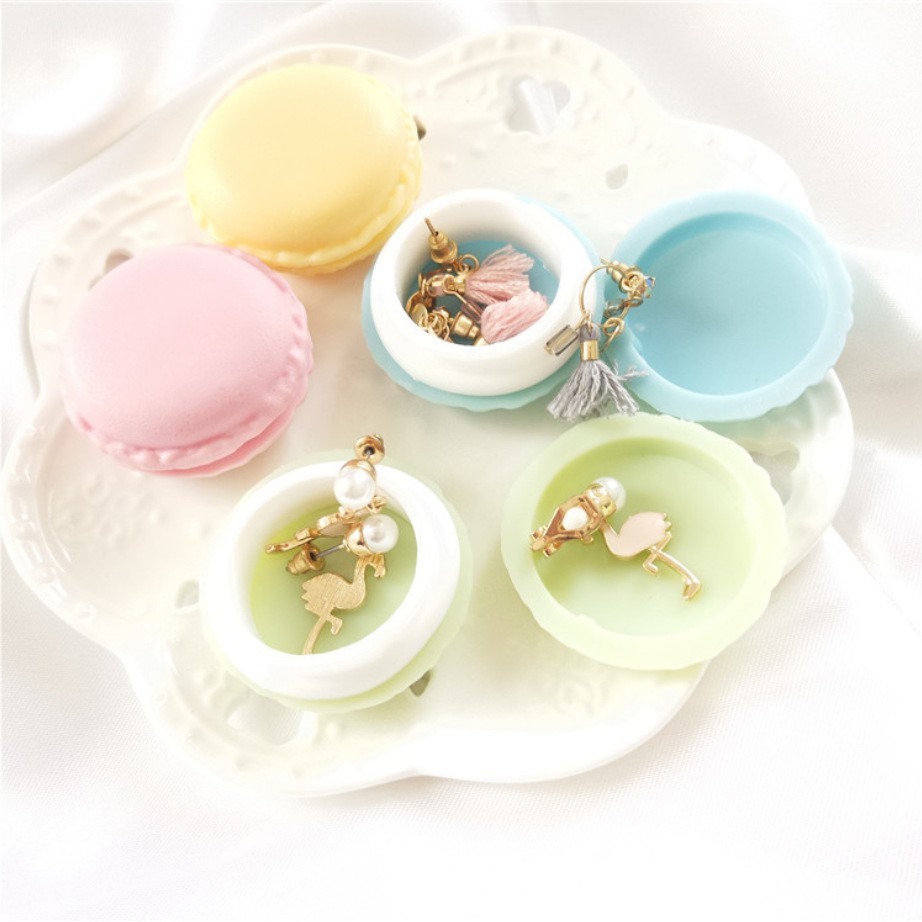 Hộp Đựng Trang Sức Mini Hình Bánh Macaron