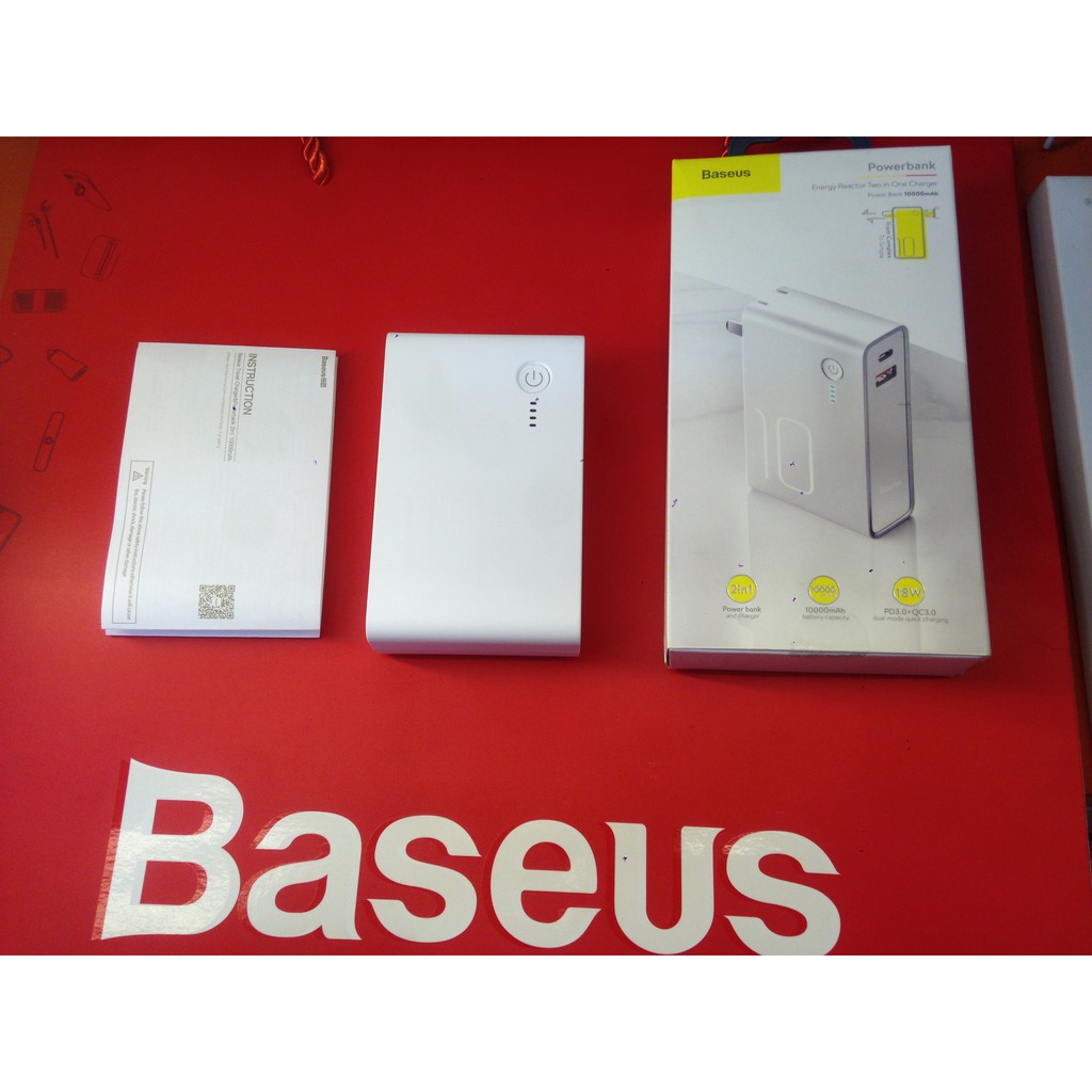 PIN SẠC DỰ PHÒNG KIÊM CỦ SẠC NHANH PD3.0+QC3.0 10.000MAH BASEUS