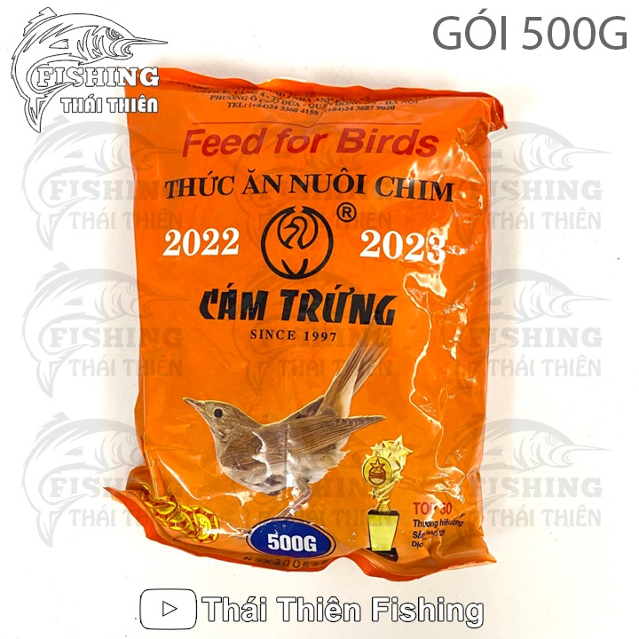 Cám trứng Ba Vì Since 1997  Chính Hãng Gói 500g Dùng Chung Cho Các Loài Chim, Làm Mồi Câu Cá