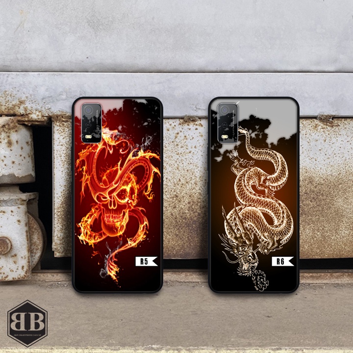 Ốp lưng kính cường lực Vivo Y3S nhiều mẫu rồng mới