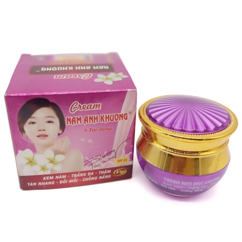 Kem mụn - Trắng da - Mờ thâm - tàn nhang - Chống nắng Nam Anh Khương (18g)