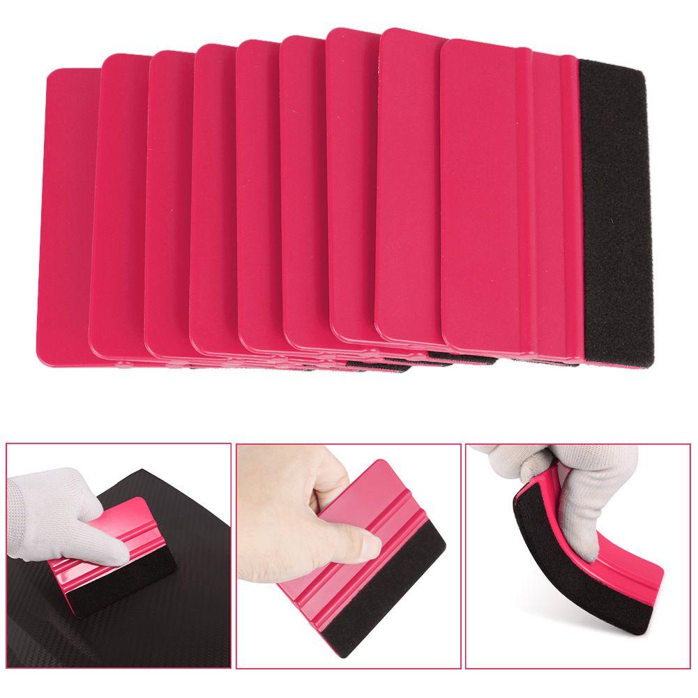 Bộ 10 Dụng Cụ Cạo Phim Dán Xe Hơi VANES1 Màu Đỏ