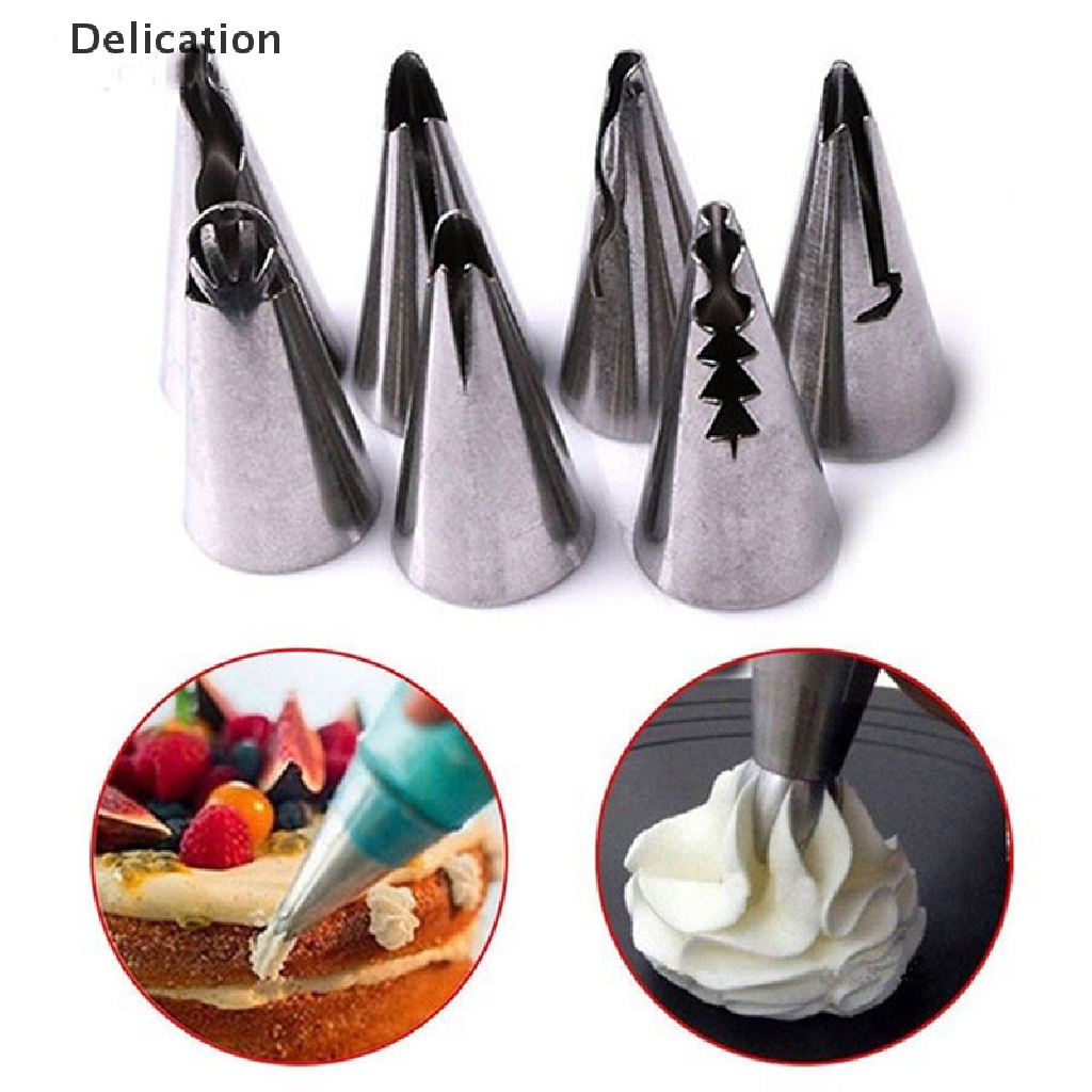Bộ 7 Dụng Cụ Trang Trí Bánh Kem Bằng Inox Chuyên Dùng