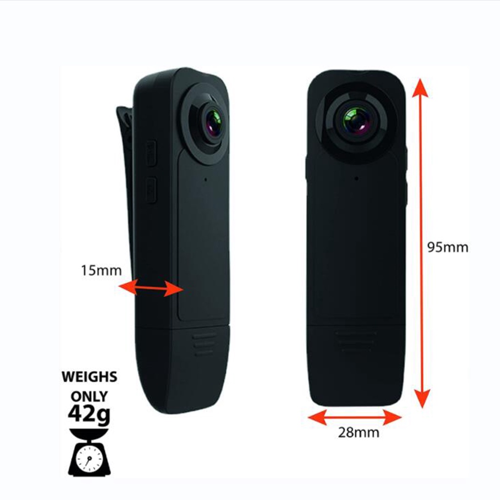Camera Hành Trình A18 Mini Hd 1080p Có Kẹp Sau Lưng Thiết Kế Tiện Lợi
