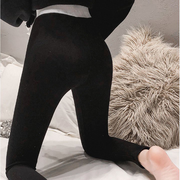 Quần Legging Len Tăm Cạp Cao