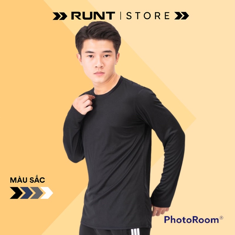 Áo Giữ Nhiệt Nam, Áo Dài Tay Nam Body Bóng Đá Co Dãn 2 Chiều - Bull Sport-MÀU ĐEN