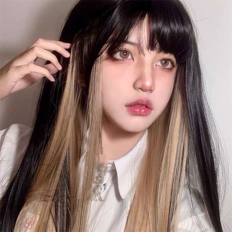 Bộ tóc giả dài nhiều màu tự nhiên cho nữ