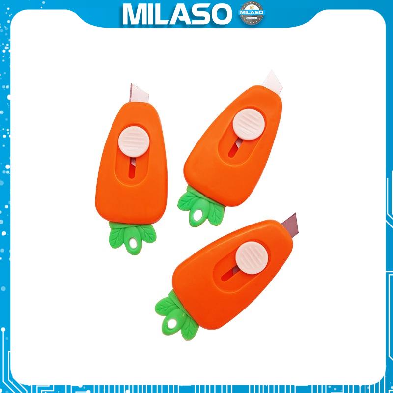 Dao rọc giấy MILASO dao cắt giấy nhựa hình cà rốt siêu dễ thương SK-001409