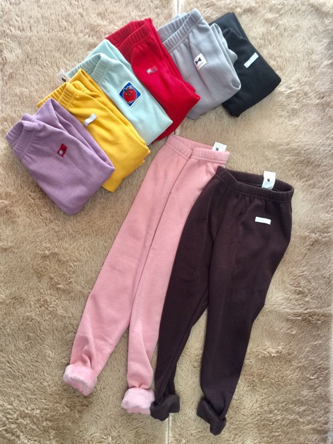 Quần xuất hàn legging lót lông xuất Hàn
