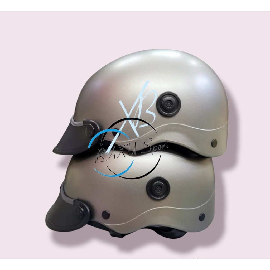 Nón Bảo Hiểm 1/2 Đầu - Màu Sơn Nhám PHỦ 3 LỚP TỐT CHỐNG HAO MÒN THEO THỜI GIAN - Có Lỗ Thông Gió - Hợp Với Nam &amp; Nữ