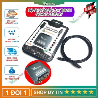 Bộ chuyển đổi tín hiệu âm thanh quang học Optical tặng kèm nguồn và dây quang 1m
