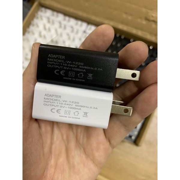 Củ sạc 5V-1A cho thiết bị cầm tay, máy tăm nước, đèn pin...- Hàng cao cấp, bảo hành 12 tháng