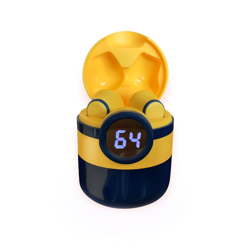 Tai nghe Bluetooth không dây Pro12 thiết kế hình Minion dễ thương