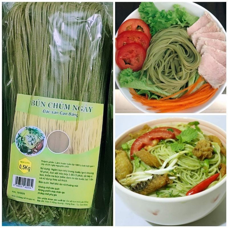 500g Bún rau chùm ngây Eatclean Healthy đặc sản Cao Bằng